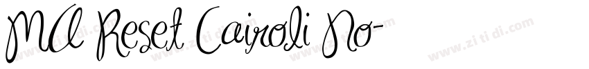 MA Reset Cairoli No字体转换